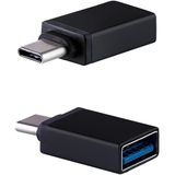 HARVORTEZ Type-C to USB 3.1 OTG Dönüştürücü Adaptör - 5Gbps Yüksek Hızlı Veri Transferi, iPhone 15/16/17, MacBook, iPad ve Android ile Uyumlu Metal Kasa Çevirici - Siyah