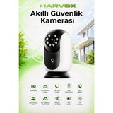 Harvox Akıllı Güvenlik Kamerası Full Hd 360° Dönüşlü Hareket Algılamalı Canlı Izleme Özellikli Monitör - Beyaz