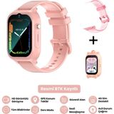 Harvox Hx Kids 4g Max Sim Kartlı Akıllı Çocuk Saati 3 Kordonlu Gps Konum Takibi Arama Konuşma 4g Destekli Pembe - 01P-Pembe