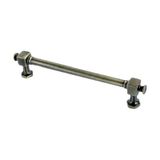 Has Kale Mat Füme 160 mm Metal Kulp – 5 Adet | Modern Mat Yüzeyli Dolap & Çekmece Kolu