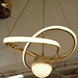 Has Light Kar Çiçeği Model LED Avize 3 Renkli - Altın