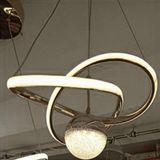 Has Light Kar Çiçeği Model LED Avize 3 Renkli - Krom