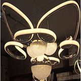 Has Light Kelebek Model LED Avize 3 Renkli - Krom