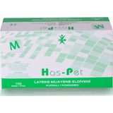 Has-pet Has - Pet Beyaz Pudralı Latex Eldiven M