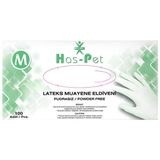 Has-Pet Medium 100'lü Pudrasız Lateks Muayene Eldiveni