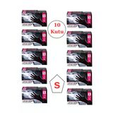Has-Pet Siyah Nitril Pudrasız Muayene Eldiveni Small Küçük Boy 100'Lü 10 Paket