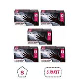 Has-Pet Siyah Nitril Pudrasız Muayene Eldiveni Small Küçük Boy 100'Lü 5 Paket