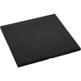 HAS Rubber Kauçuk Zemin 50x50x2 cm - Kauçuk Karo (1 adet) - Siyah
