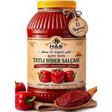 Has Şifa Deposu HAS Gaziantep Güneş Kurusu Tatlı Biber Salçası 5 kg Doğal ve Organik Lezzet - 5,05 kg