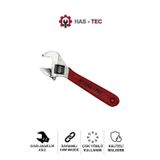 HAS-TEC 6 İnç Ayarlanabilir İngiliz Anahtarı | Krom Kaplama Çelik, Kırmızı Plastik Kaplama Sap