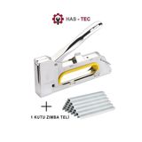 HAS-TEC Profesyonel Büyük Zımba Makinesi + 1 Kutu Zımba Teli | Deri, Kumaş, Plastik, Ahşap İçin Dayanıklı