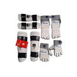 HAŞADO Profesyonel Ayak üstü - Taekwondo Eldiven + Kol ve Kaval Koruyucu 3’lü Set | Dövüş Sporları Ekipmanı