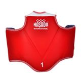 HAŞADO Safeguard Taekwondo Vücut Göğüs Koruyucu Yelek (KIRMIZI-MAVİ, 0 (6-9 Yaş))