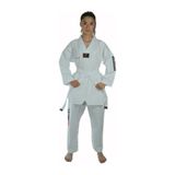 Haşado Taekwondo Beyaz Yaka Fitilli Acemi Elbise-beyaz