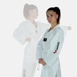 Haşado Taekwondo/tekvando Acemi Elbise Kıyafeti Dobok Beyaz Yaka - 190 cm