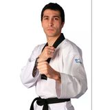 Haşado Wt Onaylı Profesyonel Siyah Yaka Ultra Fıghter Taekwondo Elbise