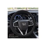 HasAkman Honda Civic FC5 Direksiyon Kılıfı Alcantara Süet Monza Black Serisi Siyah 2016-2021