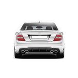 HasAkman Mercedes W204 C63 Uyumlu Amg Difüzör Piona Black 2011 2012 2013 2014 Sağ Sol Çift Egzoz Çıkışlı