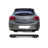 HasAkman Opel Astra J HB Gri Difüzör Çiftli Yuvarlak Egzoz Görünümlü D Tip Difizör