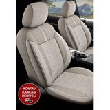 Hasakman Renault Clio 4 Asya Bej Tay Tüyü Oto Koltuk Kılıfı Tam Set-Kolay Montaj-Terletmez-Ortopedik 2013-2020