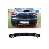 HasAkman Renault Clio Mk4 Siyah Difüzör 4 Krom Egzoz Görünümlü Difizör Arka Ek Body Kit 2012-2019