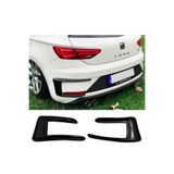 HasAkman Seat Leon Mk3 2017-2020 Orijinal Arka Tampon Venti Parlak Siyah Plastik