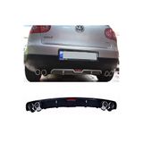 HasAkman Vw Golf Mk5 Siyah Difüzör 4 Krom Egzoz Görünümlü Difizör Arka Ek Body Kit 2003-2009