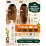 Hasarlı ve Taranmayan Saçlar Için Yoğun Nemlendirici Şok Bakım Kremi Smooth Haır 200 ml - Beyaz
