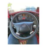 HASBAY Dikişli Direksiyon Kılıfı Damarlı Deri Kırmızı Dikişli Mercedes 2640 İçin DDKDMERCAXR63110001