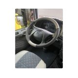 HASBAY DİKİŞLİ DİREKSİYON KILIFI GRİ/SİYAH DERİ SİYAH DİKİŞLİ MERCEDES TIR KAMYON İÇİN DDGDSD451563110001