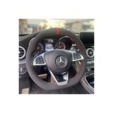 HASBAY DİKİŞLİ DİREKSİYON KILIFI NUBUK DERİ KIRMIZI YÜZÜK/DİKİŞ MERCEDES İÇİN NUDKYKDMRC115001