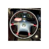 HASBAY DİKİŞLİ DİREKSİYON KILIFI SİYAH DERİ KIRMIZI DİKİŞLİ MERCEDES TIR KAMYON İÇİN DDKD6MRCTK31001