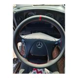 HASBAY DİKİŞLİ DİREKSİYON KILIFI SİYAH DERİ KIRMIZI YÜZÜK KIRMIZI DİKİŞLİ MERCEDES AXOR 1840 İÇİN DDKYKDAD184001