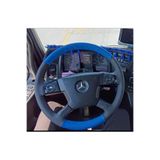 HASBAY DİKİŞLİ DİREKSİYON KILIFI SİYAH DERİ MAVİ DERİ SİYAH DİKİŞLİ MERCEDES TIR KAMYON (fotodaki) DDMDSDMRCEL38