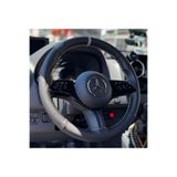 HASBAY DİKİŞLİ DİREKSİYON KILIFI SİYAH DERİ NOKTALI DERİ GRİ YÜZÜK GRİ DİKİŞ MERCEDES SPRİNTER İÇİN 222T10010050001