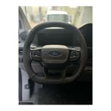 HASBAY DİKİŞLİ DİREKSİYON KILIFI SİYAH DERİ NOKTALI DERİ SİYAH DİKİŞLİ FORD CUSTOM İÇİN