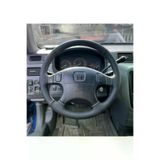 HASBAY Dikişli Direksiyon Kilifi Siyah / Noktali Siyah Dikişli Honda Cr-V / Civic Ls İçin