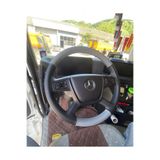 HASBAY Dikişli Direksiyon Kılıfı Siyah/gri Deri Siyah Dikişli Mercedes Kamyon Tır İçin 1851 UYUMLU DGDSDTK11640001