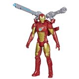 Hasbro E7380 Marvel Avengers Titan Hero Serisi Blast Gear Iron Man, 30 cm büyüklüğünde figür, starter, 2 aksesuar ve mermi, 4 yaşından itibaren