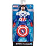 Hasbro Marvel Captan America Sam Wilson 23 cm Aksiyon Figürü E5556 - Mavi - Beyaz