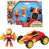 Hasbro Marvel Iron Man And His Awesome Friends Figür ve Araç Seti - Iron Man - Renkli