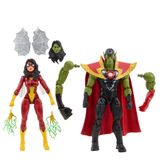 Hasbro Marvel Legends Serisi Skrull Queen and Super-Skrull, Avengers 60. Yıl Dönümü Koleksiyonluk 15 cm Aksiyon Figürleri, Çok Renkli, Medium
