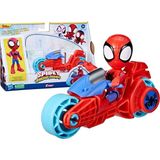 hasbro oyuncak spider and his amazing frıends motorsiklet ve figür spidey f6777-f7459 - Yok