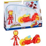 Hasbro Spider And His Amazing Friends Motorsiklet ve Figür Iron Man F6777 F9346