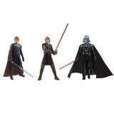 Hasbro Star Wars Vintage Koleksiyonu The Journey of Anakin Skywalker'ın Yolculuğu, Star Wars 9,5 cm Premium Koleksiyon Aksiyon Figürü 3'lü Paket G1282 Otantik