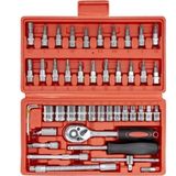 Hasbros 46 Parça 1/4'' Mini Lokma Anahtar Takımı 5 Metre