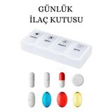 HASBY 1 Adet Günlük Ilaç Kutusu Hap Kutusu Düzenleyici Günlük Ilaç Vitamin Saklama Kutusu