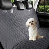 Hasby Araba Koltuk Kılıfı Köpek Araba Örtüsü Evcil Hayvan Örtüsü Araç Koltuk Bagaj Örtüsü Havuzu - Siyah - Gri