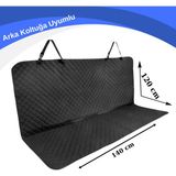 Hasby Araç Arka Koltuk Çocuk Bebek Örtüsü Araba Koltuk Örtüsü Sıvı Geçirmez Oto Koltuk Kılıfı 140X120 cm - Siyah