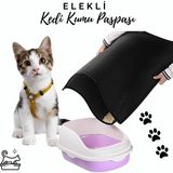 Hasby Elekli Kedi Tuvalet Önü Paspası Kedi Kumu Paspası 45x60 cm